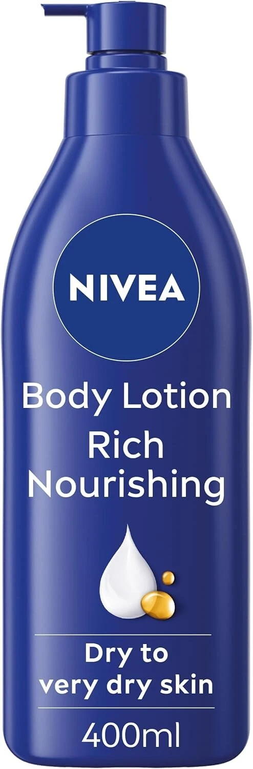 NIVEA Rich Nourishing Body Lotion (400ml), Rich 72H Hydration NIVEA Moisturiser - Image 6