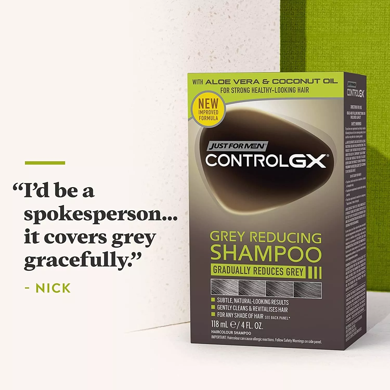 Just For Men Control GX Grey Reducing Shampoo For Grey Hair 118ml (Pack of 3) - Image 6