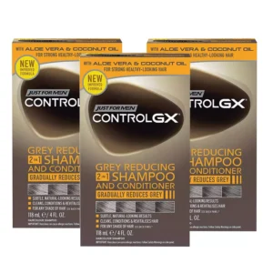 Just for men Control GX-2-in-1 Shampoo & Conditioner for Grey Hair ( Pack Of 3 )