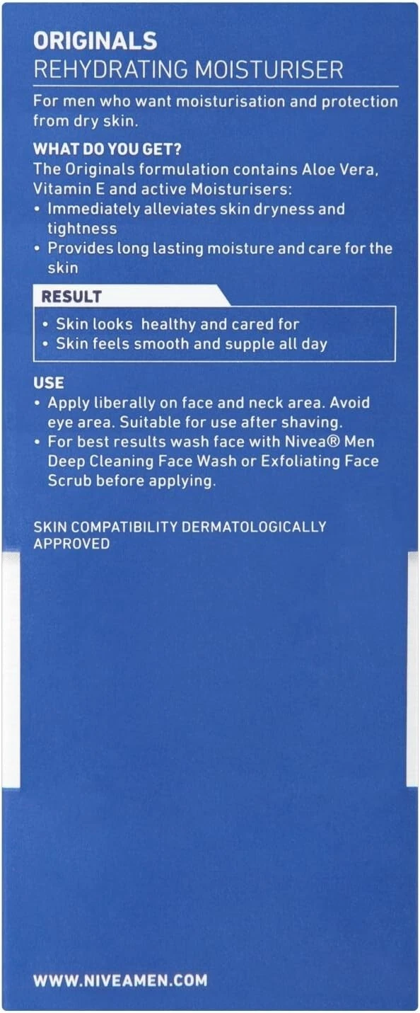 Nivea Men Rehydrating Moisturiser 75ml - Image 5
