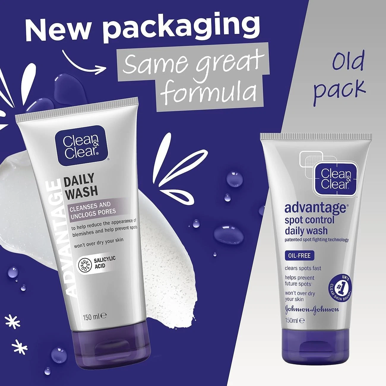 CLEAN & CLEAR® Advantage Spot Control Daily Wash 150ml (Pack of 1) - Image 5