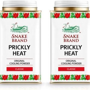 Snake Brand Prickly Heat Cooling Powder, 2-Pack (Classic, 140g)