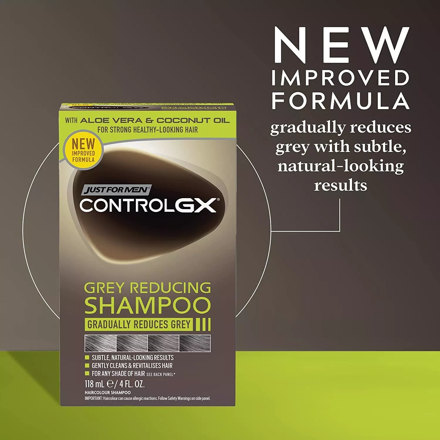 Just For Men Control GX Grey Reducing Shampoo For Grey Hair 118ml ( Pack of 6 ) - Image 3