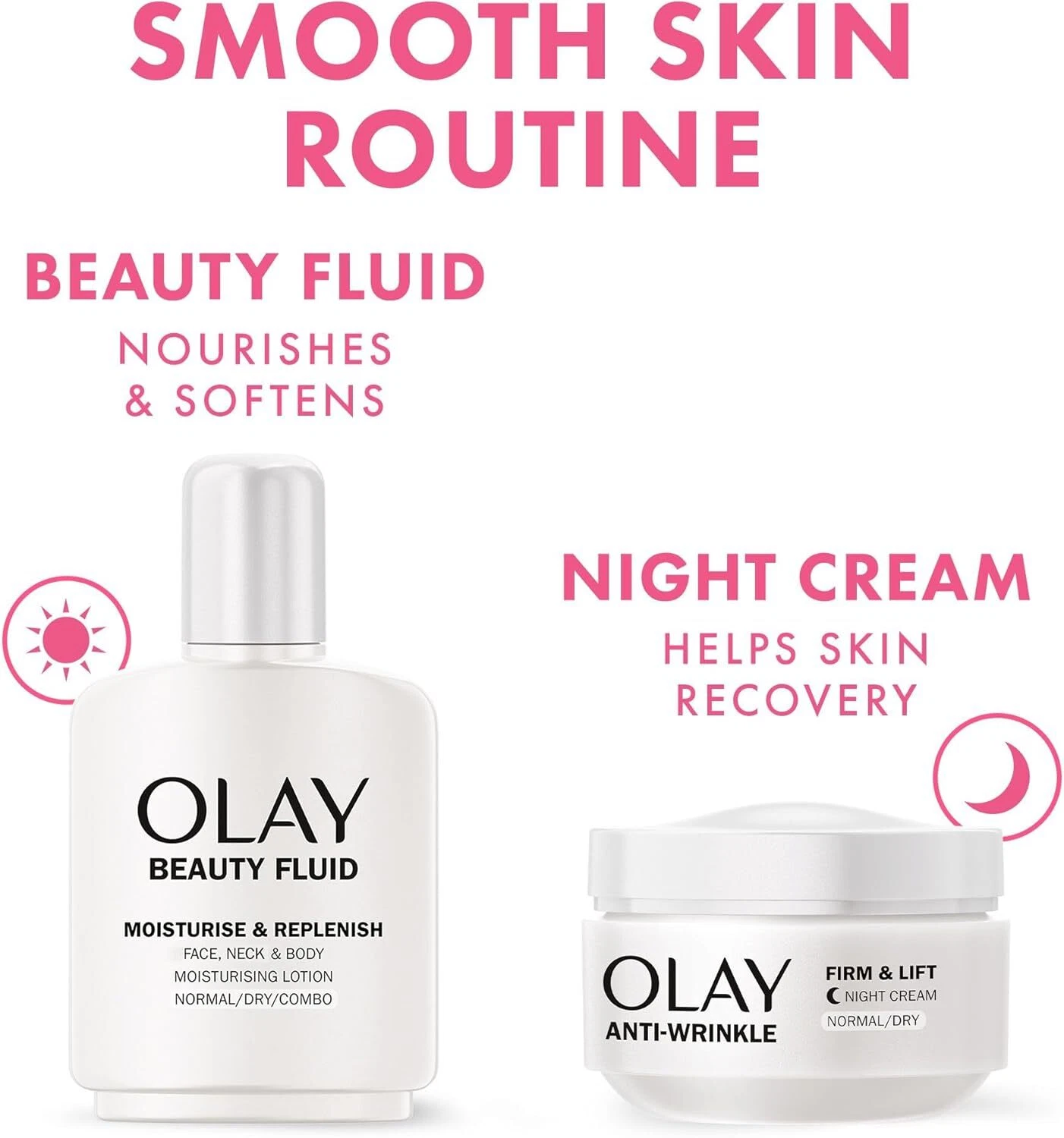 Olay Beauty Fluid Moisturise & Replenish Face, Neck And Body Lotion 200ml - Image 3