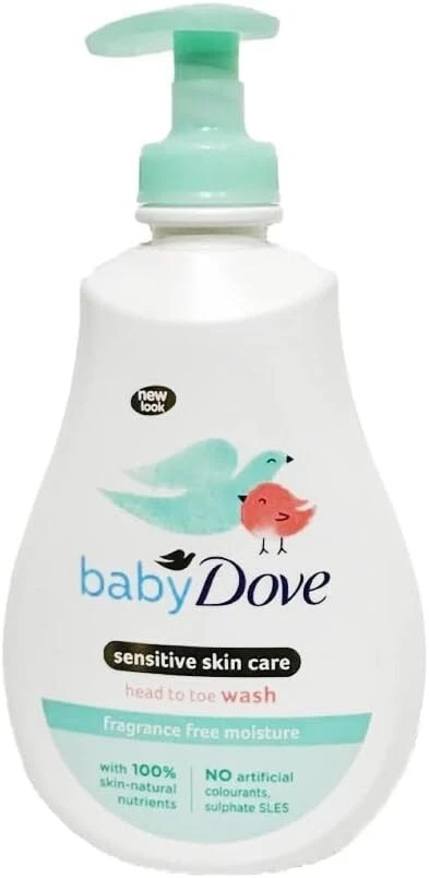 Baby Dove Heat To Toe Wash Sensitive Fragrance Free Moisture 400ML - Image 4