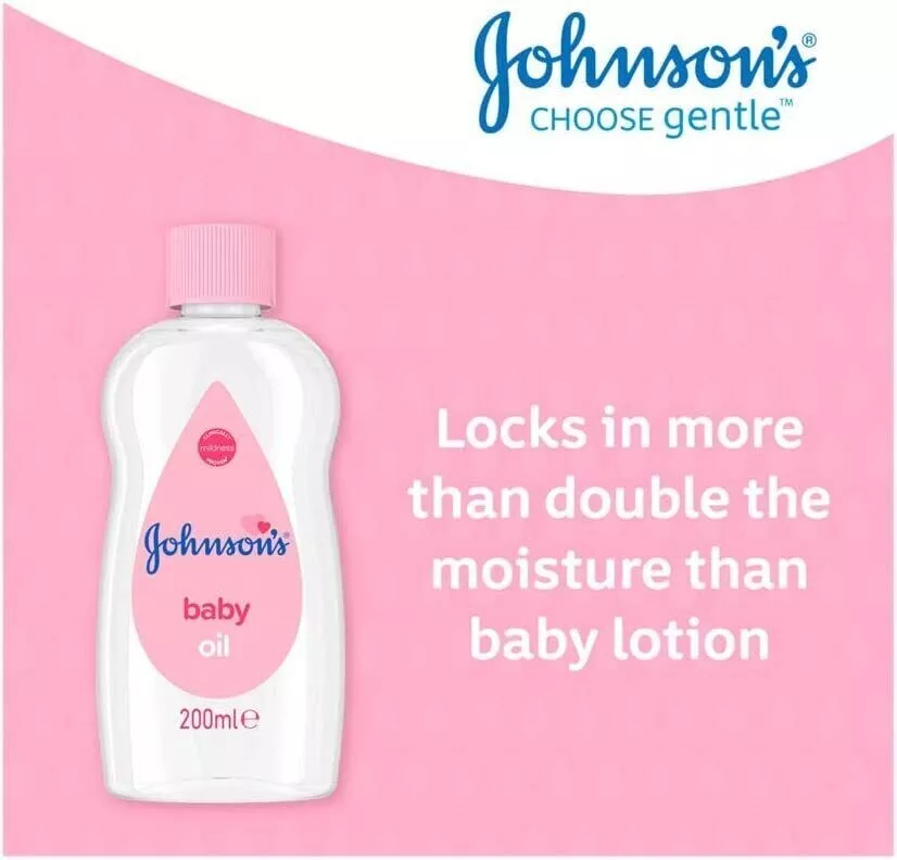 Johnson's Baby Oil, 200ml Pack of 6 - Image 3