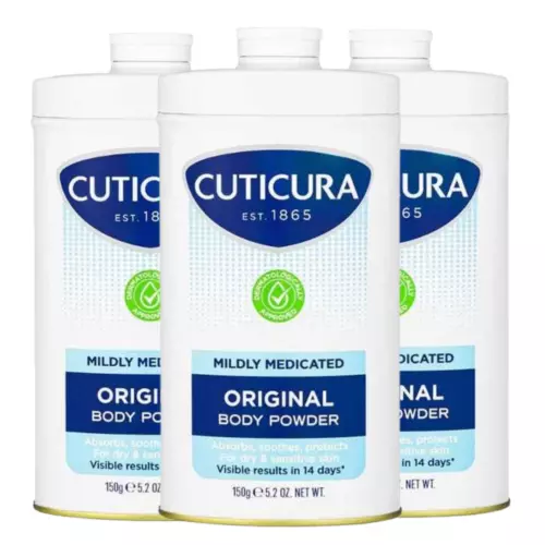 Cuticura Mildly Medicated Talcum Powder Body Powder 150g,Pack 3 - Image 9