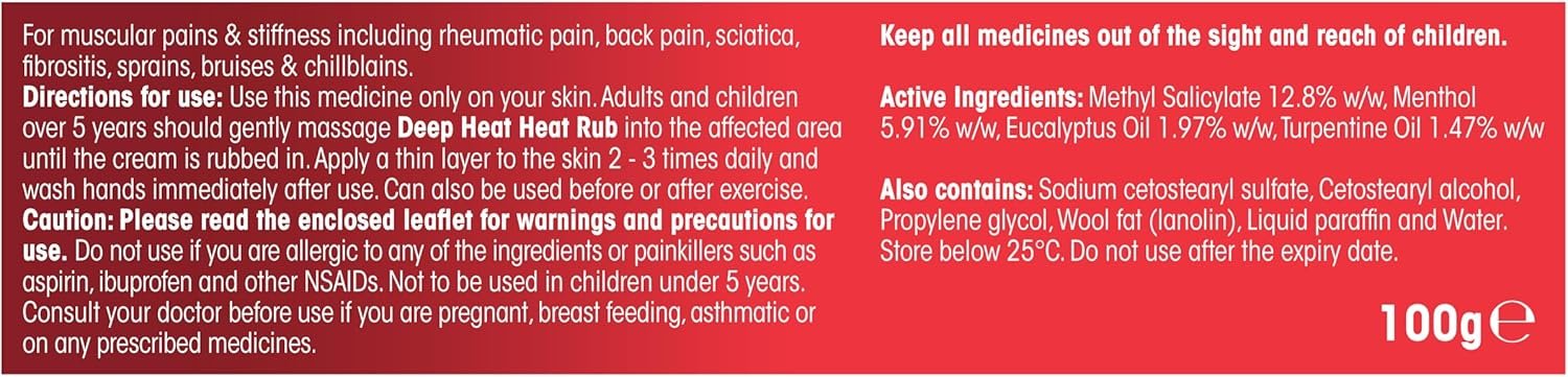 Deep Heat, Fast Relief Rub 100g - Image 3